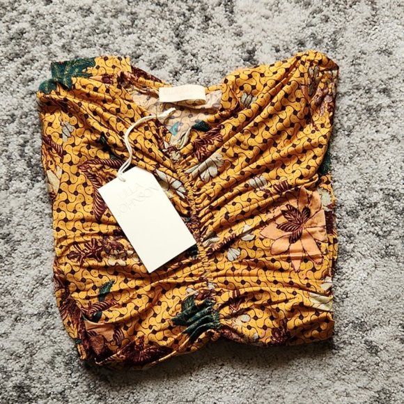 ULLA JOHNSON Eileen top, Amber - Small - Picture 11 of 14